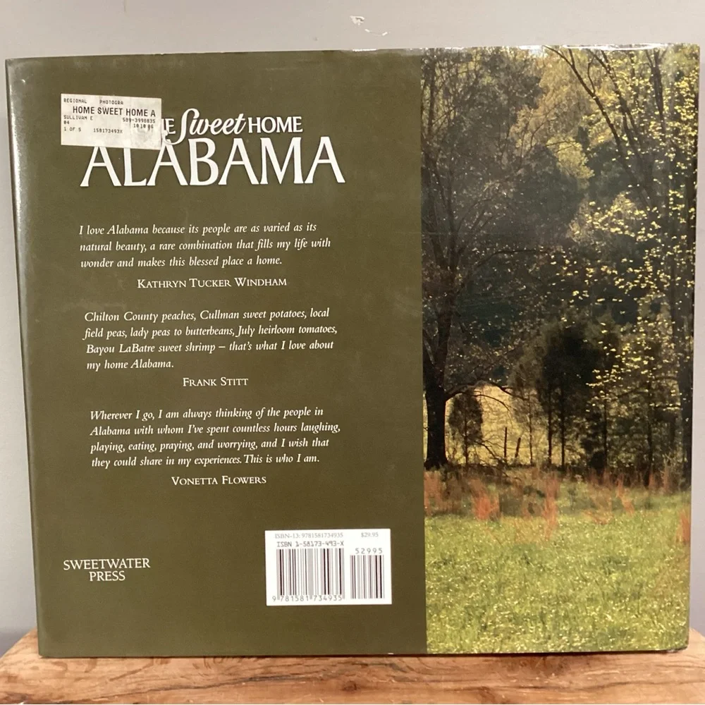 🟢 Vintage - Home Sweet Home Alabama - Huge Coffee Table Picture Book - Great